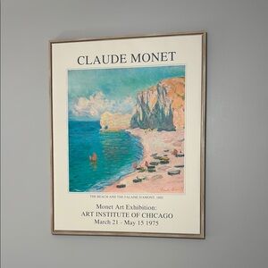 Claude Monet Art Print - The Beach and the Falaise d'Amont